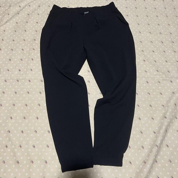 Jones New York Pants Womens Small Black Tapered Pull-On Ankle Pockets Stretch - Picture 1 of 6